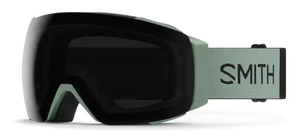 Smith i/o mag ski goggle in sage with sun black lenses