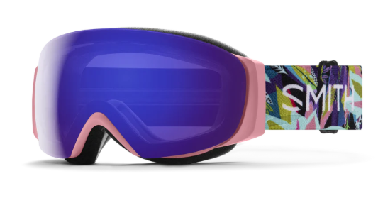 Smith I/O Mag S snow goggles in birds of prey and violet lenses