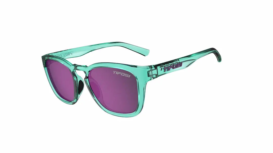 Tifosi Smirk sunglasses in aqua with rose mirror lenses