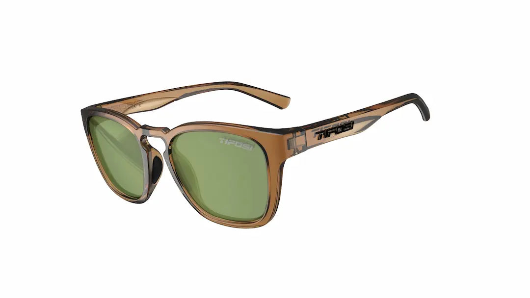 Tifosi Smirk sunglasses in honey with green lenses