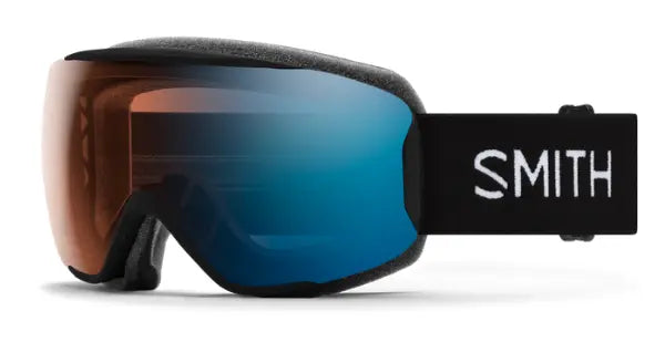 Smith Moment ski goggles in black with light changing lenses
