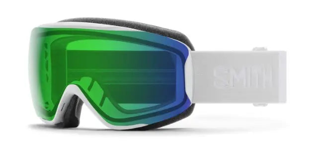 Smith Moment snow goggles White Vapor || ChromaPop Everyday Green Mirror