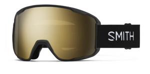 Black goggle/ ChromaPop Sun Black Gold Mirror lenses