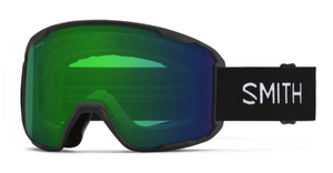 Black goggles/ ChromaPop Everyday Green Mirror lenses
