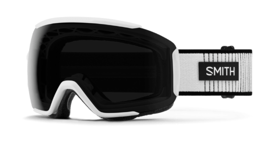 Smith Sequence over the glasses ski goggle in white with black lenses