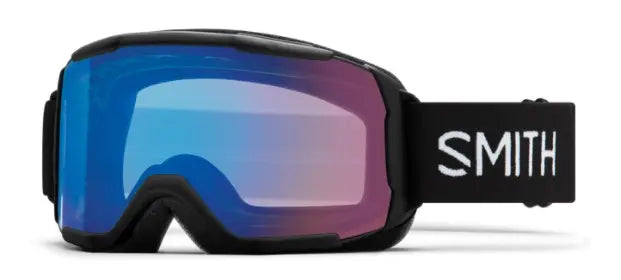 Smith Showcase over the glasses ski goggles in Black with Storm Flash lenses