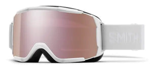 White Vapor goggle/ ChromaPop Everyday Rose Gold Mirror lenses