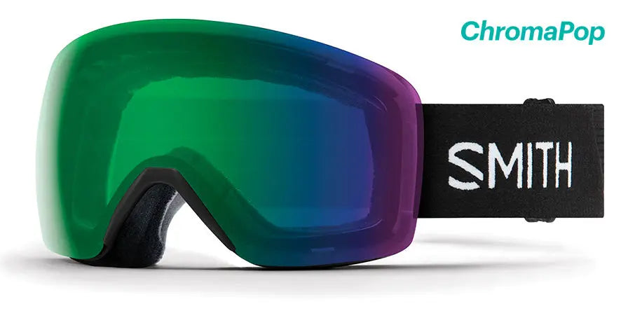 Smith Skyline goggle Black/ ChromaPop Everyday Green Mirror Lens