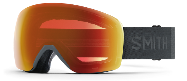 Smith Skyline ski goggles in slate with red mirror