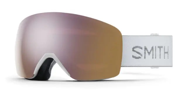 Smith Skyline Snow goggles in White Chunky with Rose Gold lenses