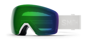White Vapor goggle/ ChromaPop Everyday Green Mirror lenses