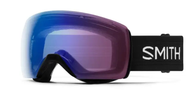 Smith Skyline XL ski goggles in Navy with light changing lenses