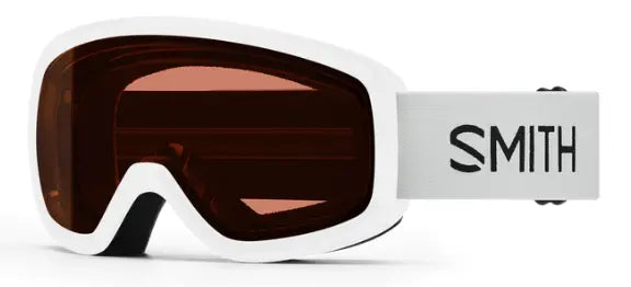 Smith Snowday ski goggles in white with RC36 lenses