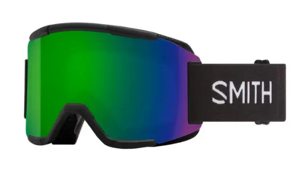 Smith Squad ski goggles Black || ChromaPop Sun Green Mirror