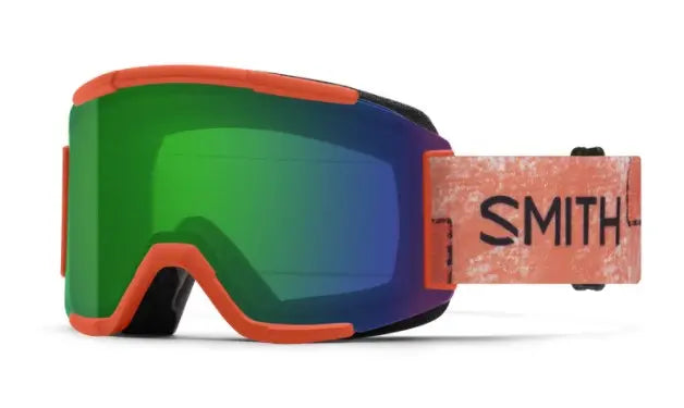Smith Squad ski goggles in Crayola Red Orange