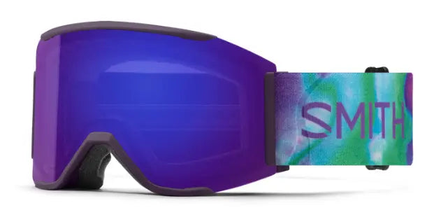 Smith Squad mag low fit nose bridge ski goggles in cosmos with violet mirror lenses