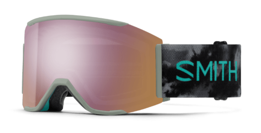 Smith Squad Mag snow goggles in mind expansion with rose gold mirror lenses