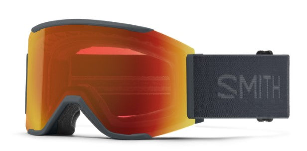 Smith Squad Mag Slate + ChromaPop Everyday Red Mirror Lens