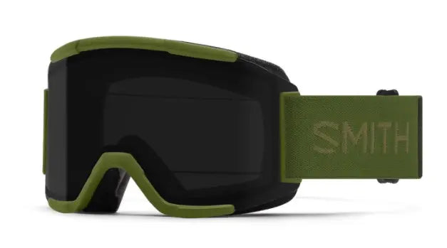 smith Squad ski goggles Olive || ChromaPop Sun Black