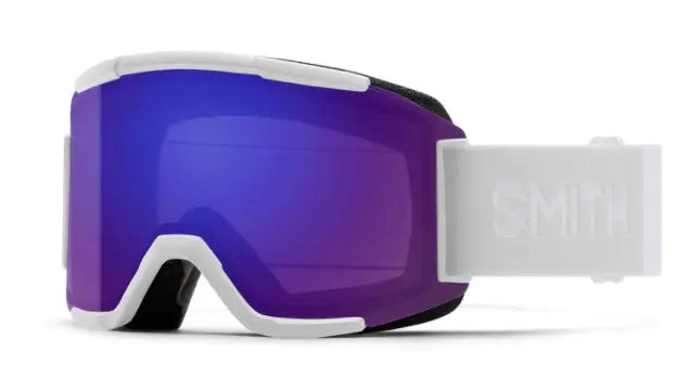 Smith Squad ski goggles White Vapor || ChromaPop Everyday Violet Mirror