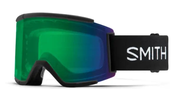 Smith Squad XL ski goggles Black || ChromaPop Everyday Green Mirror