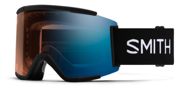 Smith Squad XL snow goggles in black with light changing lenses