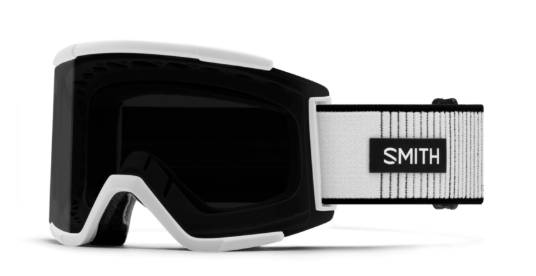 Smith Squad XL ski goggles in white out with black lenses
