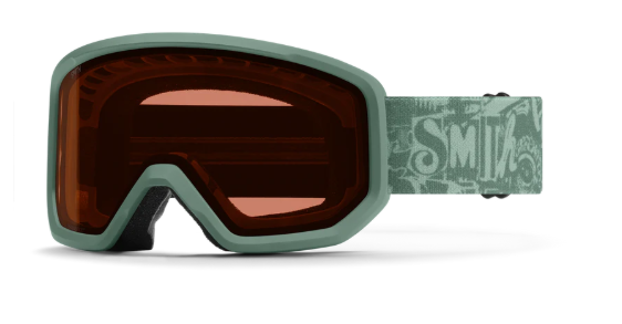 Smith Transfer ski goggles in cactus with rose lenses