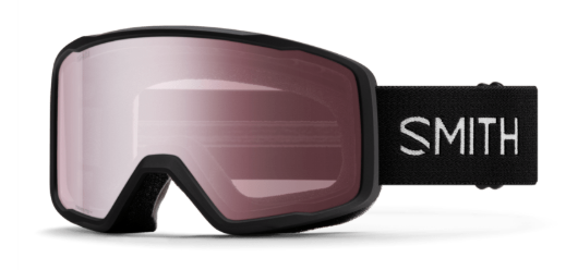 Smith Tribute ski goggles in black with ignitor mirror lenses