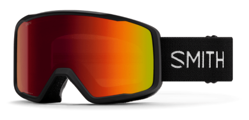 Smith Tribute ski goggles in black with red sol-x lenses
