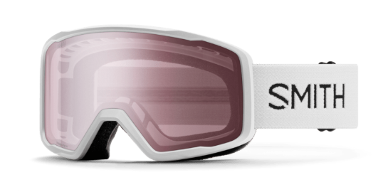 Smith Tribute ski goggles in white with ignitor lenses
