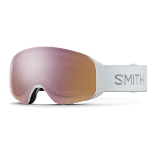 Low Fit Bridge Version White Vapor goggle/ChromaPop Everyday Rose Gold Mirror and Storm Flash lenses