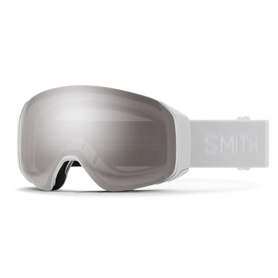 Smith 4D Mag White Vapor goggle/ ChromaPop Sun Platinum Mirror