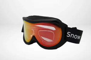 Black Goggle/Red Mirror