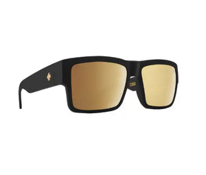 Soft Matte Black Frame/ Happy Bronze with Gold Mirror Lens