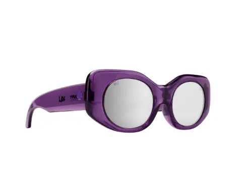 Translucent Purple Frame/ Happy Bronze with Platinum Mirror Lens