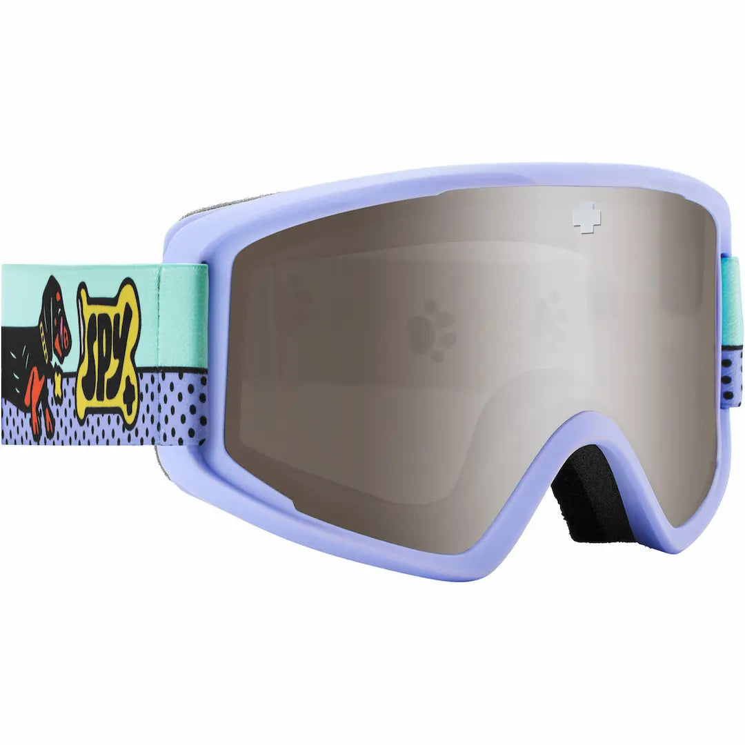 Spy Crusher Elite Jr. kids ski goggles in Weiner dog with silver mirror