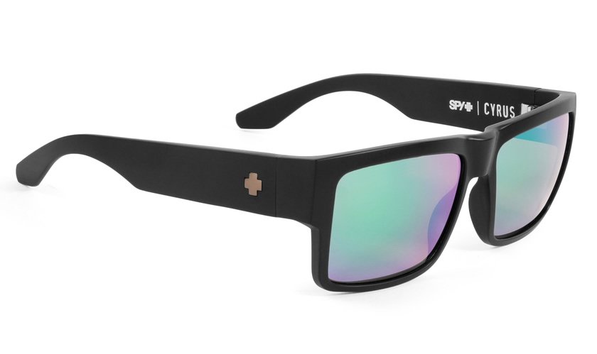 Spy Cyrus Matte Black/Happy Bronze Polarized with Green Spectra