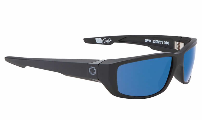Spy Dirty Mo Black/Happy Bronze Polarized with Blue Spectra