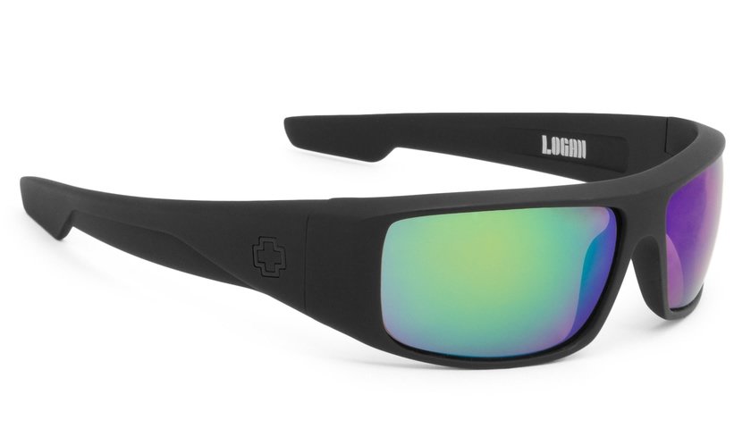 Spy Logan Matte Black/Happy Bronze Polarized with Green Spectra