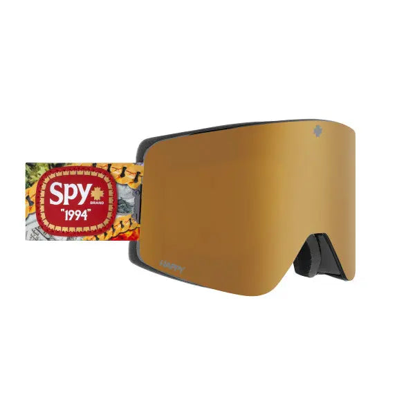 Spy Marauder ski goggles in Essential with happy gold mirror