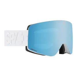 Matte White goggle/Happy Boost Ice Blue Mirror & Happy Boost LL Coral lenses