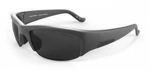 Matte Black frame/Polarized True Color Gray Reflection Blue & Rose Amber lenses