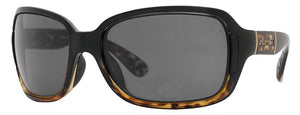 Black Leopard frame/Polarized True Color Gray Reflection Silver & Rose Amber lenses