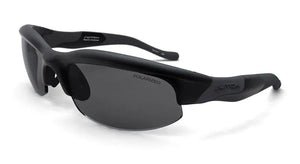 Matte Black frame/Polarized True Color Gray Reflection Silver & Rose Amber lenses