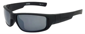 Matte Black frame/Polarized True Color Gray Reflection Silver & Rose Amber lenses