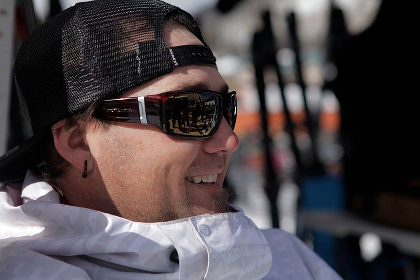 Person wearing Switch Lycan sunglasses