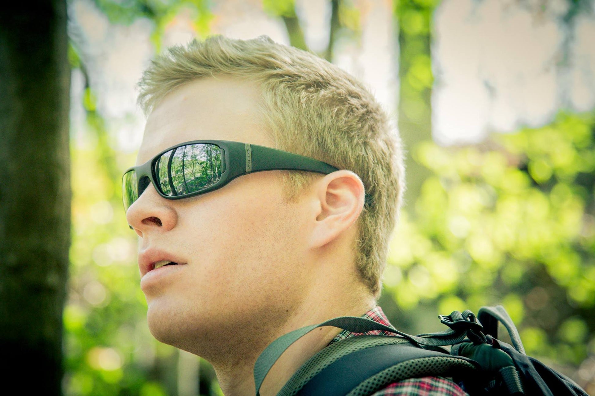 Person wearing Switch Boreal sunglasses