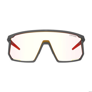 Tifosi Moab sunglasses in vapor with light changing red mirror lenses