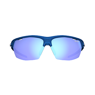 Tifosi Navar sunglasses in midnight with blue mirror lenses